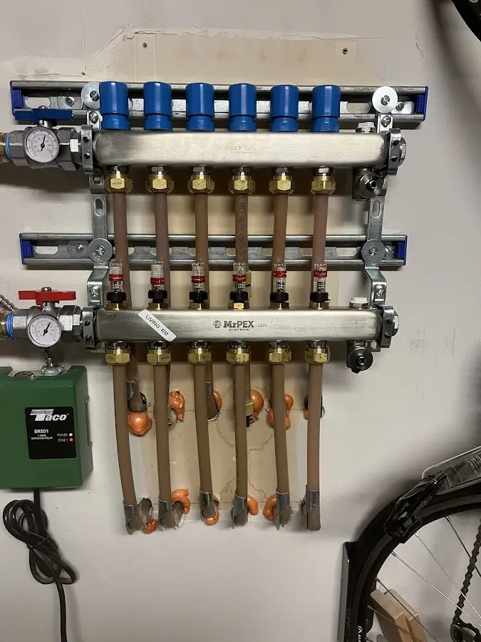 Plumber performing Gas Leak Detection at a residential property in Port Ludlow